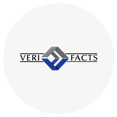 Logo with text "VERI FACTS"