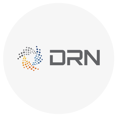 Logo with the text "DRN"