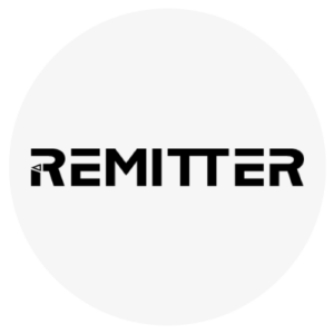 Logo with the word "REMITTER"