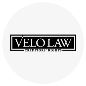 VELO LAW logo with the text "CREDITORS' RIGHTS" underneath.