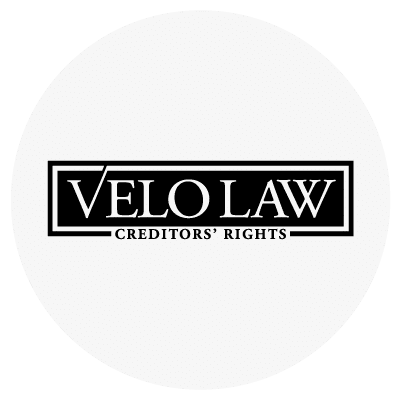 VELO LAW logo with the text "CREDITORS' RIGHTS" underneath.