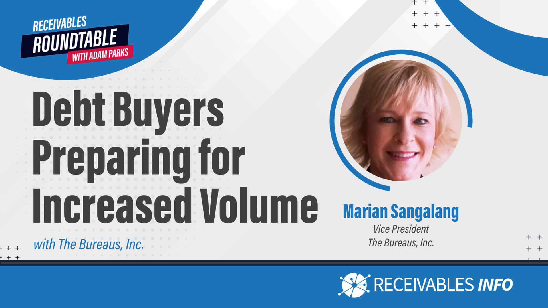 Debt Buyers Preparing for Increased Volume with The Bureaus, Inc. Marian Sangalang Vice President The Bureaus, Inc.