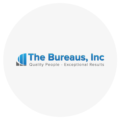 Logo of The Bureaus, Inc with the text "Quality People - Exceptional Results."