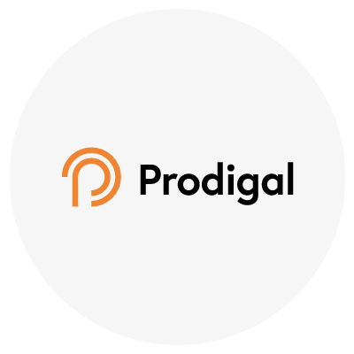 Logo of Prodigal featuring an orange stylized “P” next to the word “Prodigal” in black. Logo of Prodigal featuring an orange stylized "P" next to the word "Prodigal" in black.