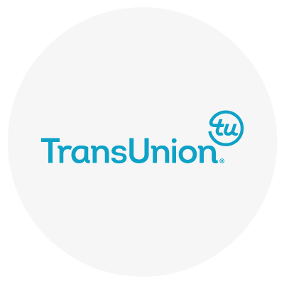 TransUnion logo with "tu" in a circle.